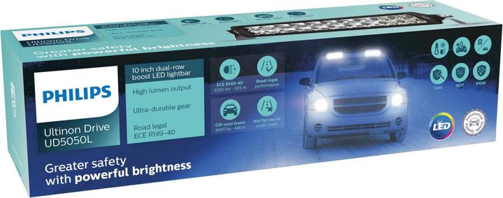Actual product image Philips LED auxiliary headlamp Ultinon Drive 5050L