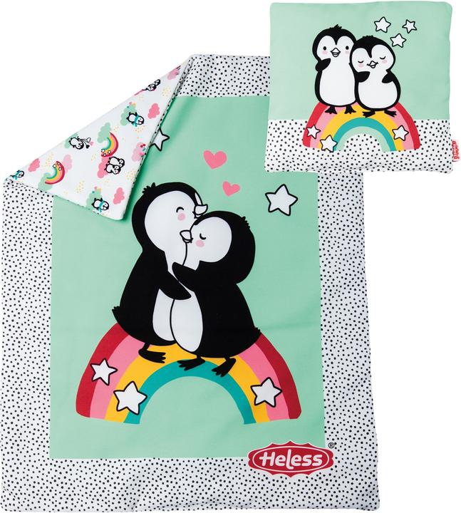 Produktbild Heless Puppendecke Pinguin mit Kissen