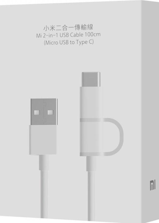 Immagine prodotto Xiaomi SJV4082TY - 1 m - USB A - Micro USB B - Bianco (1 m, USB 2.0)