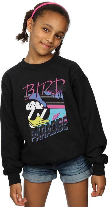 Actual product image Disney Girls Donald Duck Bird Of Paradise Sweatshirt (116)