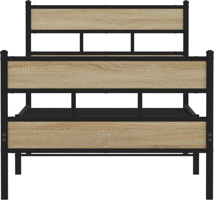 Produktbild VidaXL Metallbett Bett Bettgestell Lattenrost Doppelbett ohne Matratze 160x200cm (160 x 200 cm)