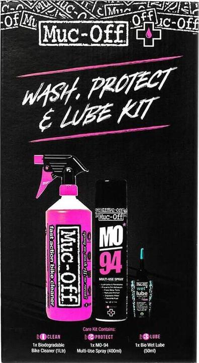 Image du produit Muc-Off Laver, protéger et lubrifier (1450 ml, Huile de chaîne, Nettoyant pour vélo, Ensemble de soins)