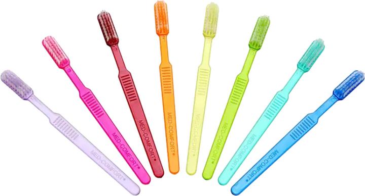 Produktbild Ampri MED-COMFORT, Einmal-Zahnbürste mit Pasta, pink (1 x)