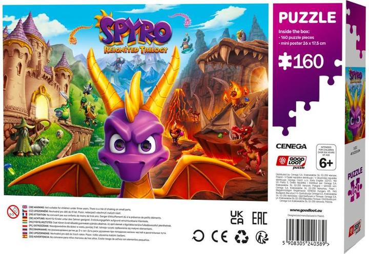 Actual product image Good Loot Kids: Spyro Reignited Trilogy Puzzles - 160 (160 pieces)
