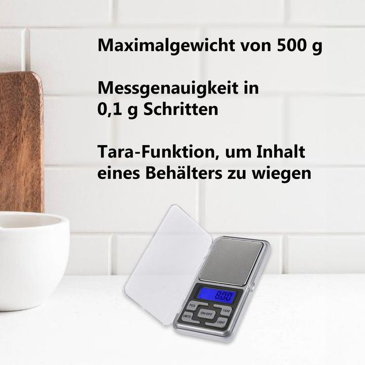 Immagine prodotto Hermex Bilancia fine Bilancia tascabile Bilancia mini Bilancia di precisione Bilancia digitale