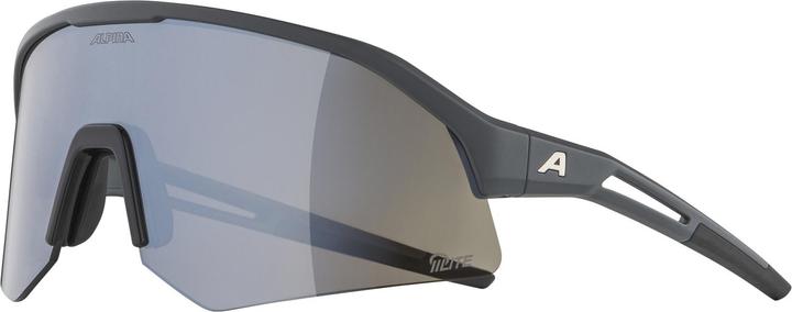 ALPINA SPORTS Sonic Hr Q-Lite (Gris nuit mat, Argent)