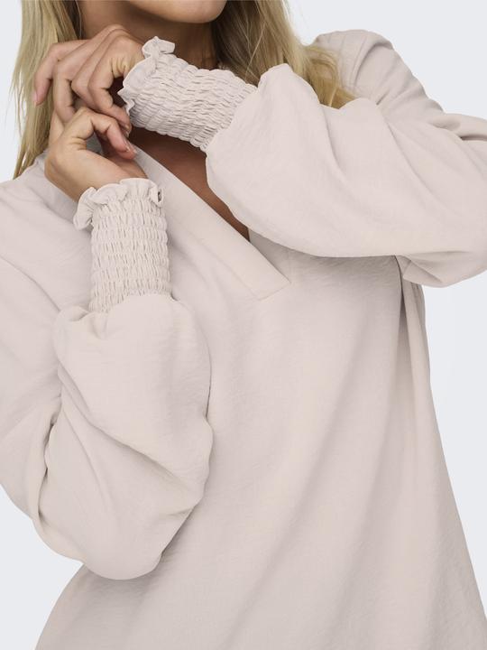 Immagine prodotto Only Vestibilità regolare Scollo rotondo Polsini smocked Taglio voluminoso delle maniche Top Top (XL)