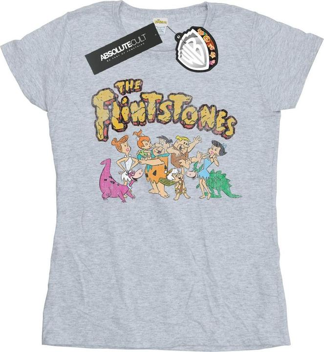 The Flintstones Group Distressed TShirt (M)
