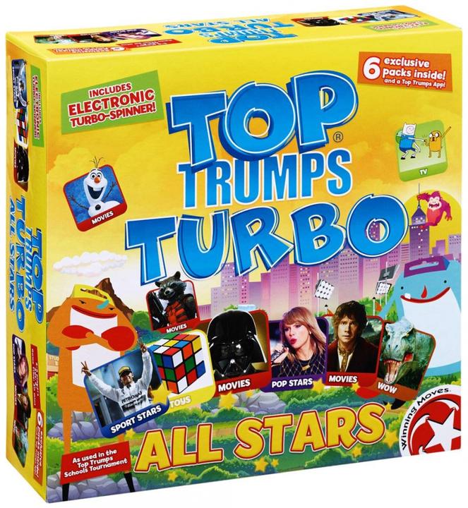 Immagine prodotto Top Trumps Gioco da tavolo Trumps Turbo All Stars (in inglese) 021081 (Inglese)