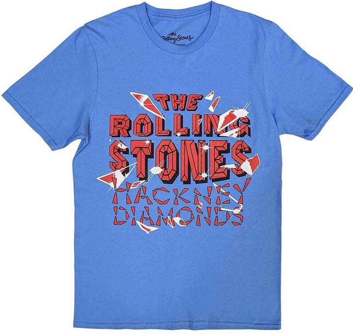 The Rolling Stones Hackney Diamonds Shatter Men's Blue T-Shirt (XL)