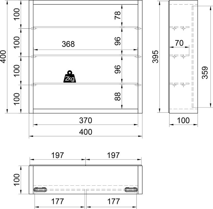 Produktbild VCM Mandosa S (40 x 10 x 10 cm)