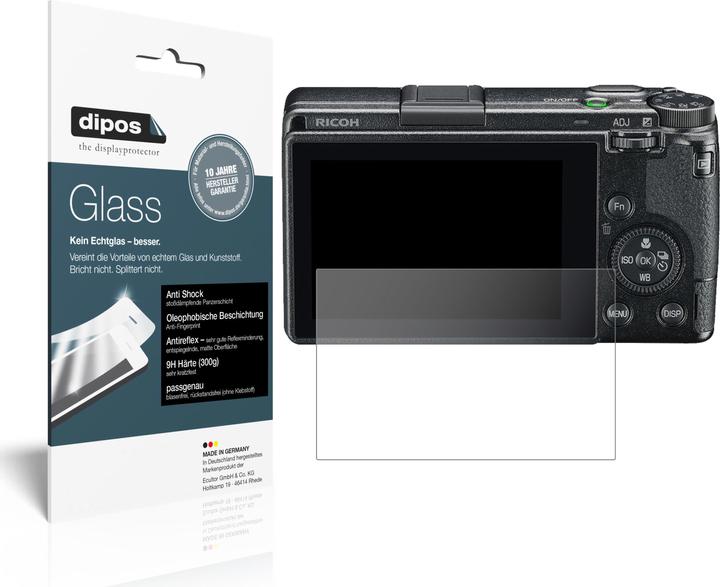 Dipos Film de Protection d’écran Anti-Shock (Protecteur d'écran, Ricoh GR III)