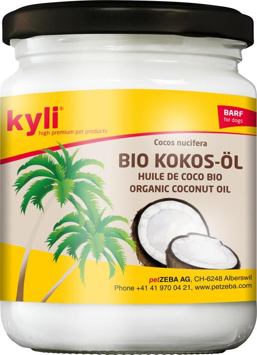 Actual product image Kyli Coconut oil organic, cold pressed (Dog, 255 ml)