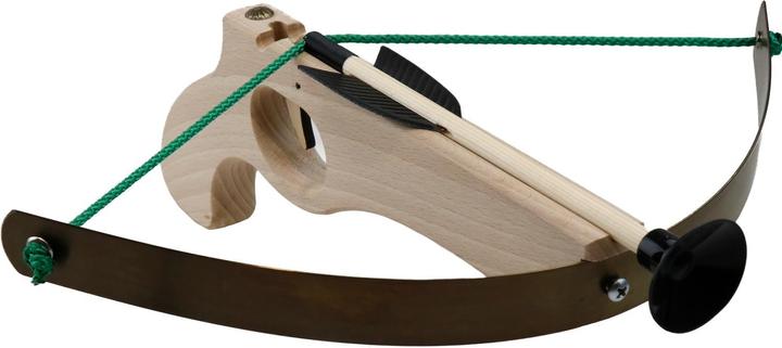 Produktbild Bestsaller 12129 - Holz Armbrust klein mit Stahlbogen, inklusive 3 Bolzen, natur