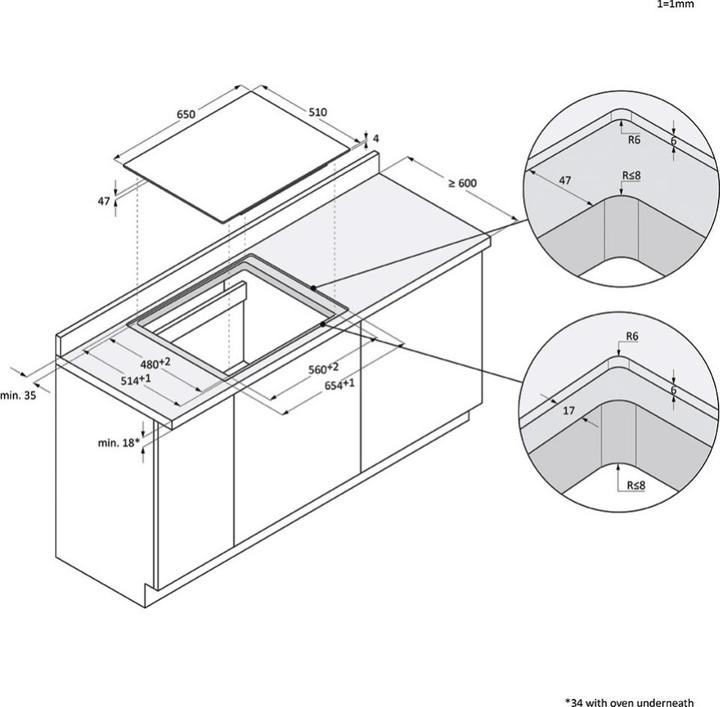 Produktbild Haier Hob Induction Hamtb56iwcs