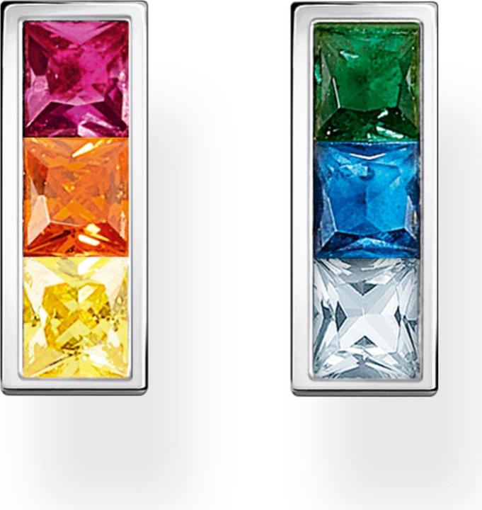 Produktbild Thomas Sabo Ohrstecker bunte Steine silber (925er Silber)