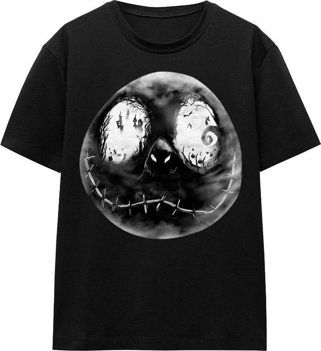 Actual product image The Nightmare Before Christmas Unisex Adult Jack Skellington Face T-Shirt (XL)