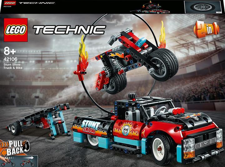LEGO Stunt show with truck and motorcycle (42106, LEGO Technic)