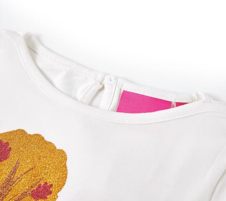 Produktbild VidaXL Kinder-Langarmshirt Ecru 104,Material: 95 % Baumwolle. 5 (104)