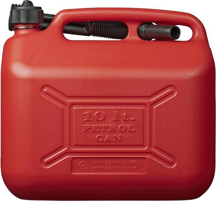 Actual product image ProPlus Petrol can 10L plastic red UN-approved