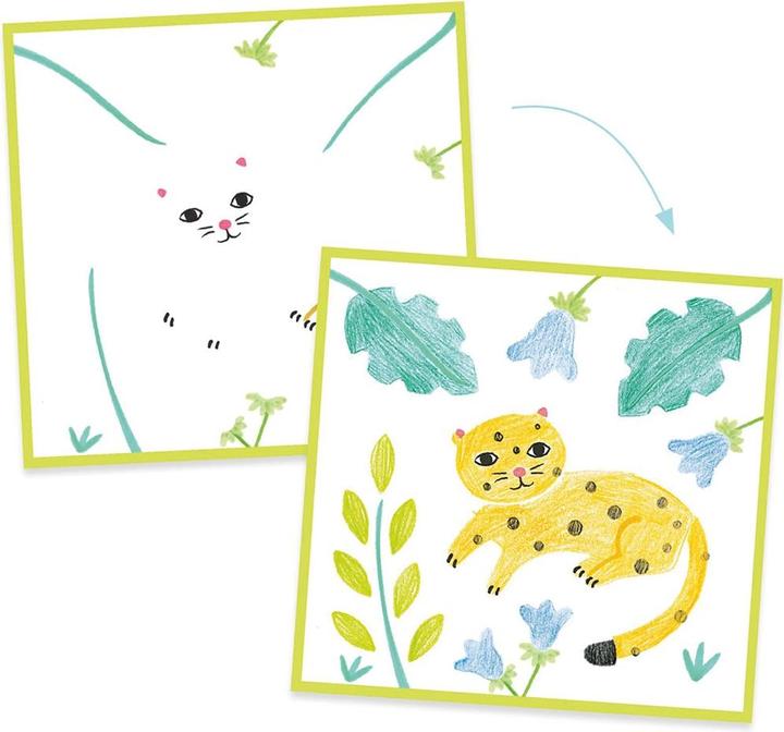 Actual product image Djeco Stencils with image