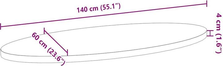 Image du produit VidaXL Lyndsie (140 x 60 x 4 cm)