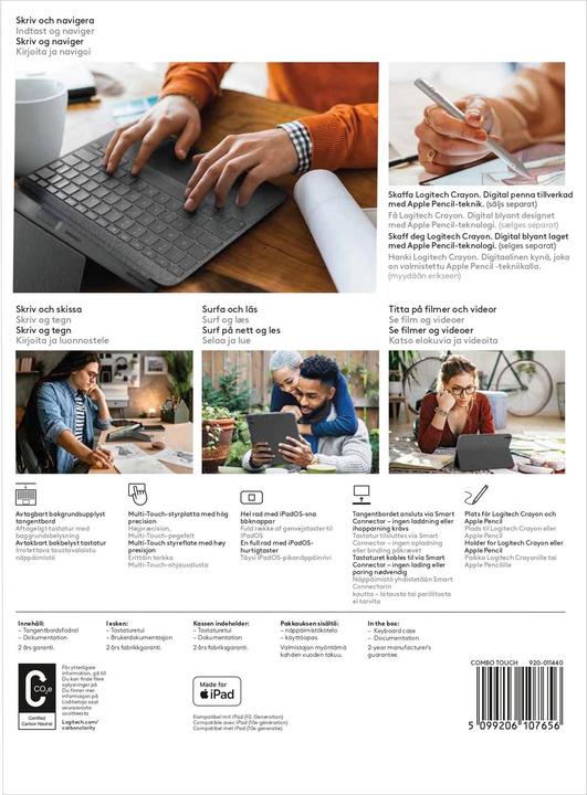 Actual product image Logitech COMBO TOUCH FOR IPAD (10TH GEN) (Eng. Int., iPad 2022 (10th Gen))