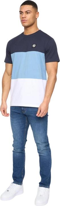 Actual product image Henleys Mens Henpanel Colour Block Cotton T-Shirt (XL)