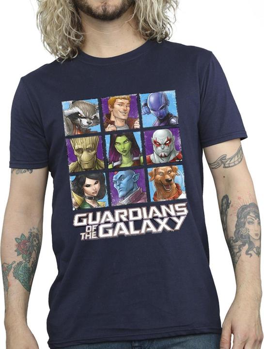 Produktbild Guardians of the Galaxy Character Squares TShirt (3XL)