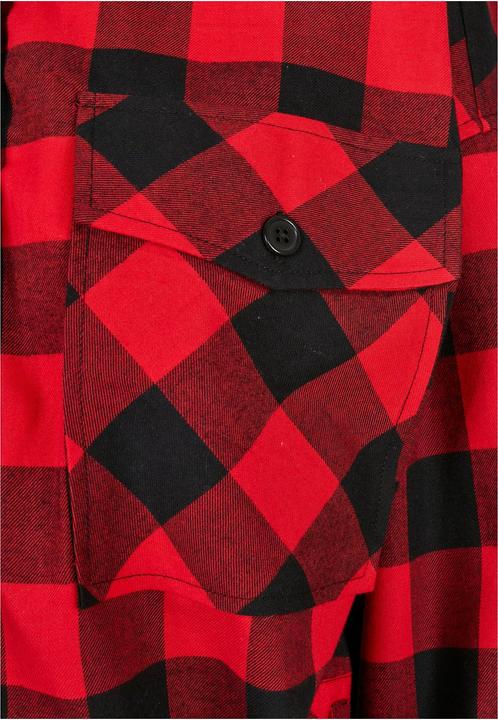 Actual product image Urban Classics Ladies Short Oversized Check Shirt (4XL)