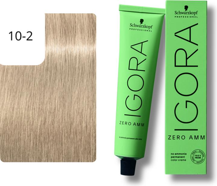 Immagine prodotto Schwarzkopf Igora Zero AMM - 10-2 Frassino Ultra Biondo (10-2 Cenere ultra bionda)