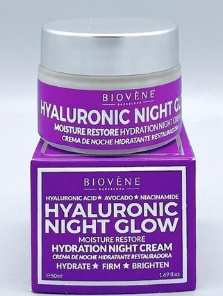 Image du produit Biovène Biovene Hyaluronic Night Glow Moisture Restore Hydration Night Cream 50ml (50 ml)