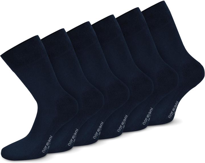 Normani 6 Paar Komfortsocken mit Softrand und Frotteesohle (6er Pack, 39 - 42)