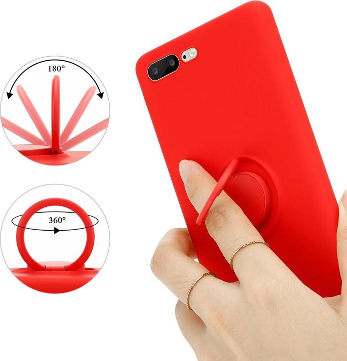 Productafbeelding Cadorabo TPU Vloeibare Ring Silicone Hoesje (Apple iPhone 7 Plus, Apple iPhone 7s Plus)
