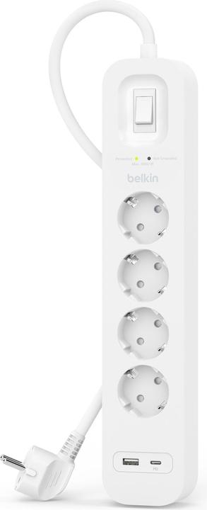 Actual product image Belkin Surgemaster surge protection (4 x, 2 m)