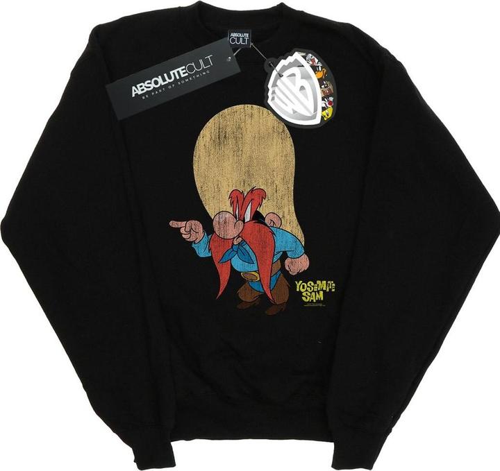 Actual product image Looney Tunes Womens/Ladies Yosemite Sam Distressed Sweatshirt (S)