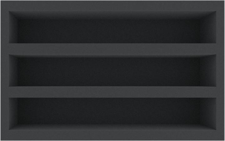 Produktbild Feldherr DS115A001 - Schaumstoffeinlage Spur 0 - stehend - 3 Stege für Modelleisenbahn Loks (Schaumstoff)