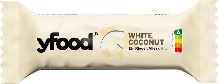 Produktbild YFood Coconut & White Chocolate (Weisse Schokolade, Kokos, 1 Stk., 60 g)