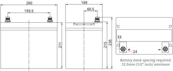 Produktbild Fullriver AGM-Batterie DC85-12 (12 V, 85 Ah)