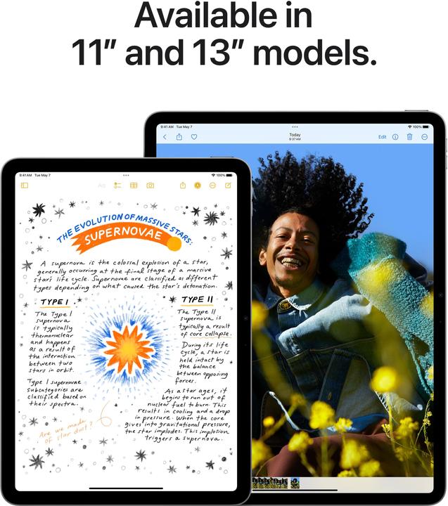 Actual product image Apple iPad Air 11 2024 (M2) (5G, 11", 128 GB, Starlight)