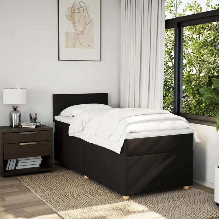 Image du produit VidaXL Lit boxspring avec matelas tissu (90 x 190 cm)