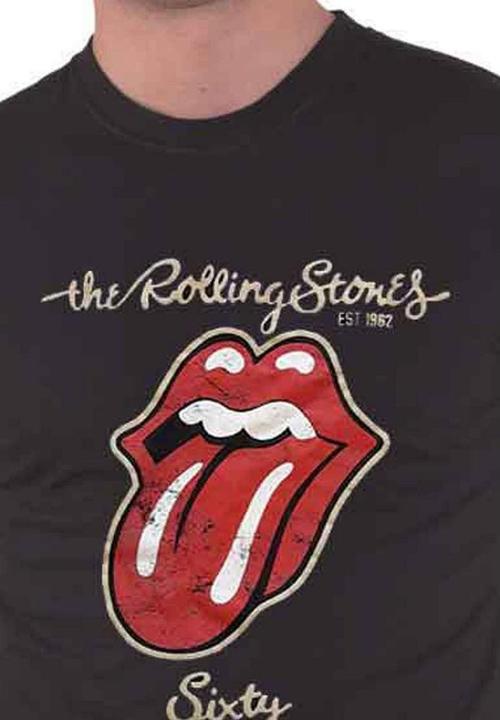 Immagine prodotto The Rolling Stones Maglietta unisex adulto Sixty Plastered Suede (L)