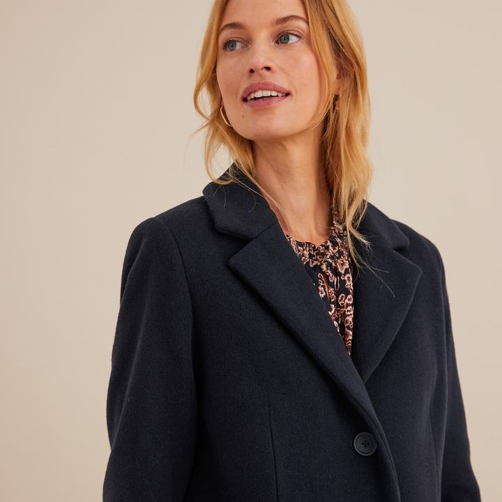 Actual product image Anne Weyburn Half-length coat with button fastening (36)