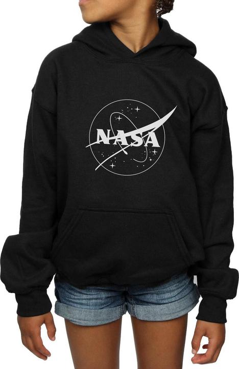 Produktbild Nasa Classic Insignia Logo Monochrome Kapuzenpullover Mädchen (140, 146)