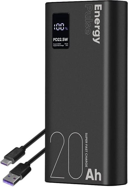Actual product image Obal:Me EnergyPulse Powerbank 20000mAh 22.5W (20000 mAh, 22.50 W, 23 Wh)