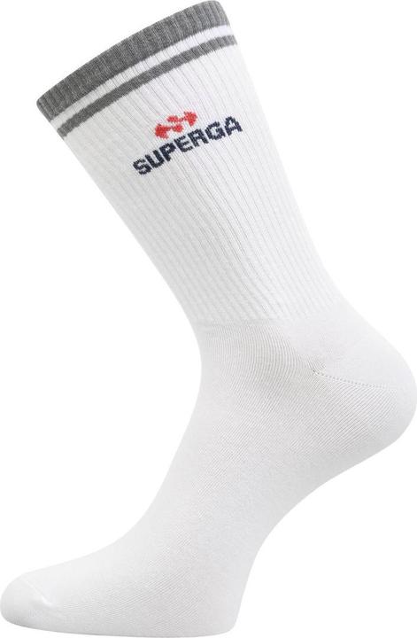 Actual product image Superga Unisex Adult Ribbed Knitted Socks (Pack of 3) (M)