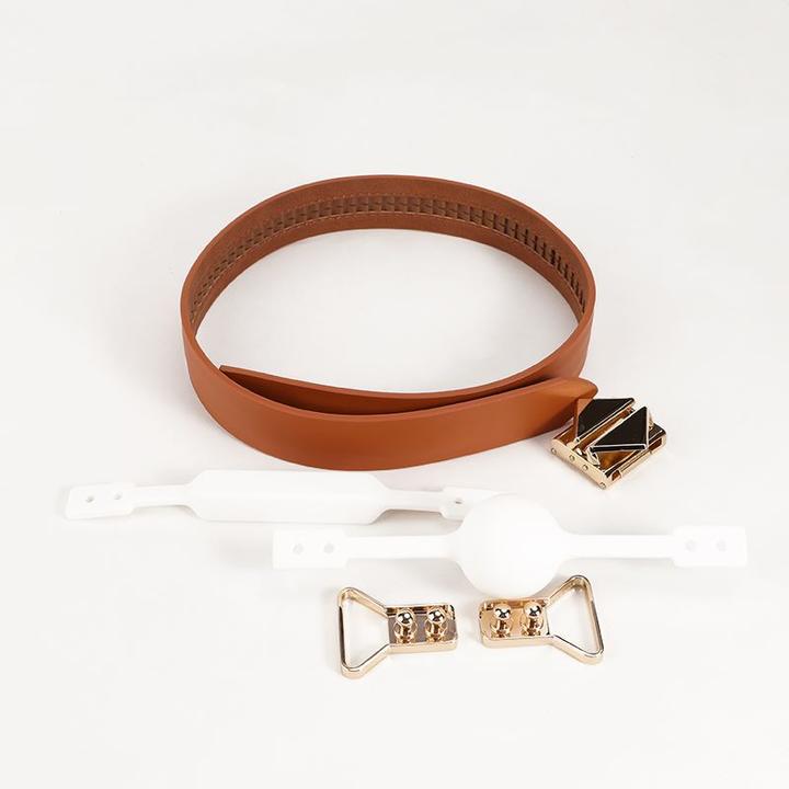Actual product image Lockink Ball-Gag & Gag-bite Set - brown