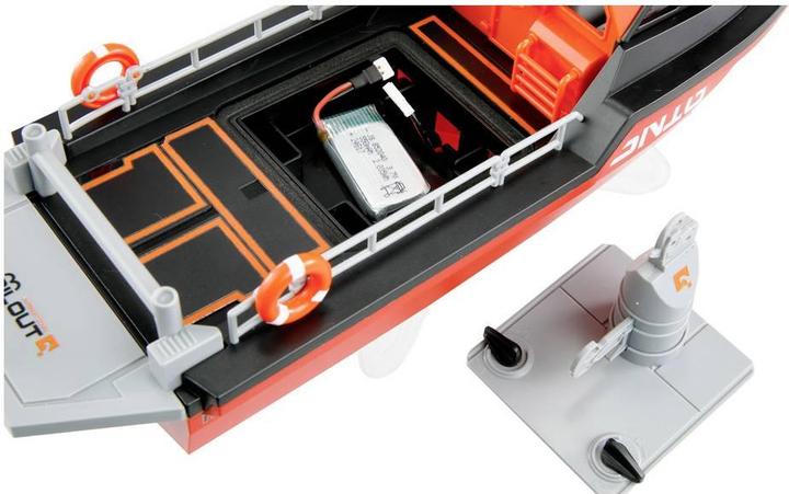 Actual product image Amewi Rettungsboot brushless Jetantrieb 320mm RTR schwarz/rot