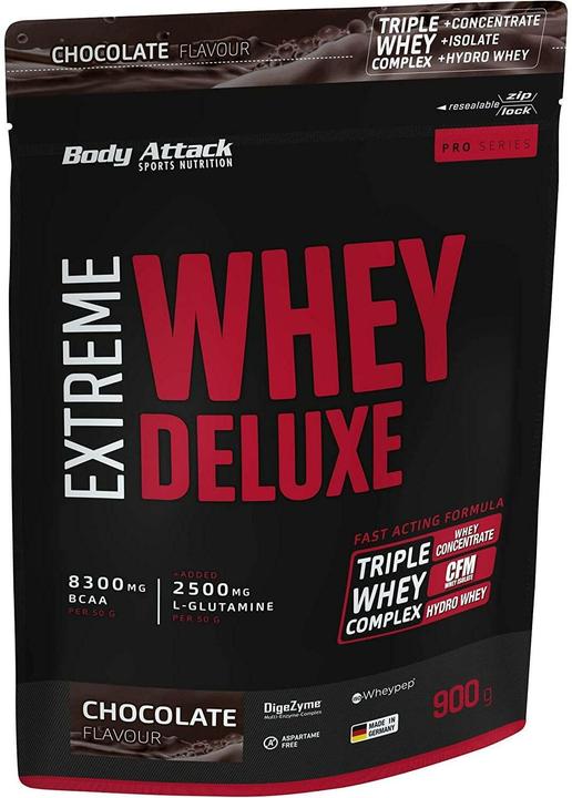 Immagine prodotto Body Attack Extreme Whey Deluxe (sacchetto da 900g) (Vaniglia, 1 pz., 900 g)