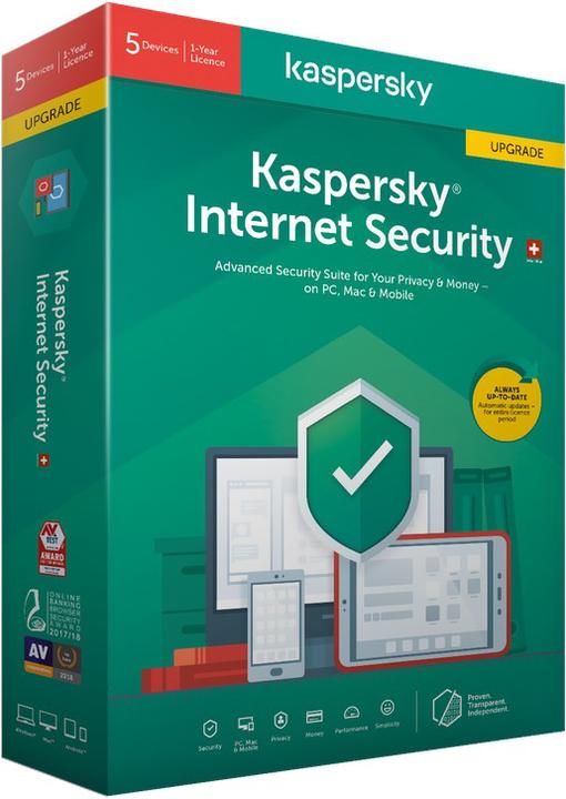 Produktbild Kaspersky Internet Security Update (5 User, 12 Monate)